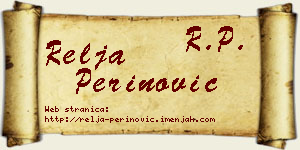 Relja Perinović vizit kartica